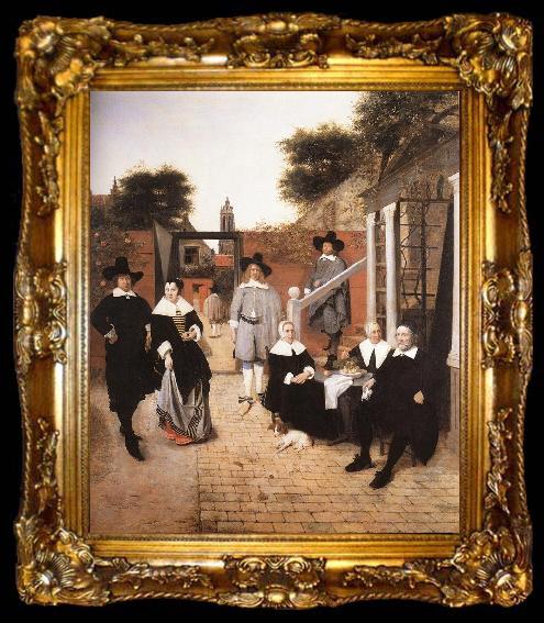 framed  HOOCH, Pieter de Dutch Family s, ta009-2